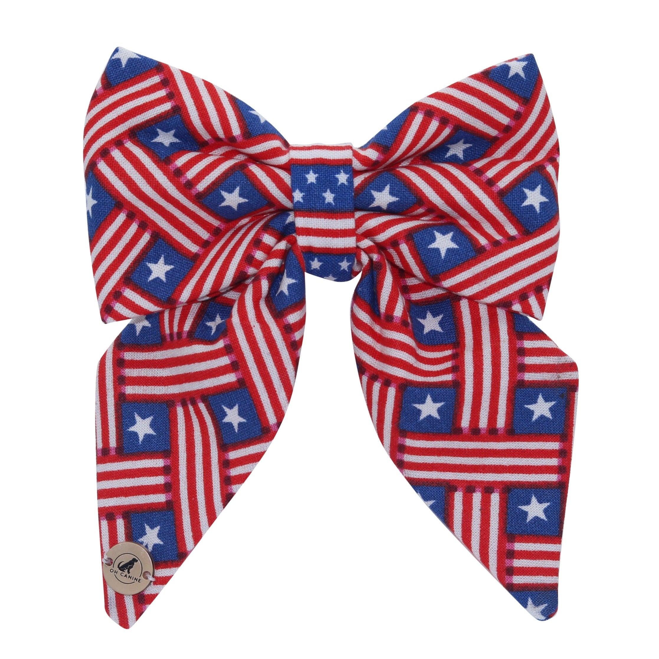 American Flag Handmade Sailor bowtie for your pets