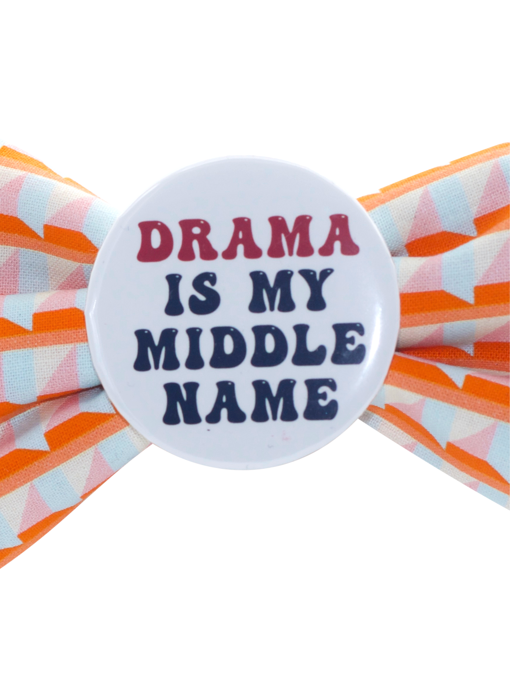 Personalized Orangina Handmade Dog Collar bow tie