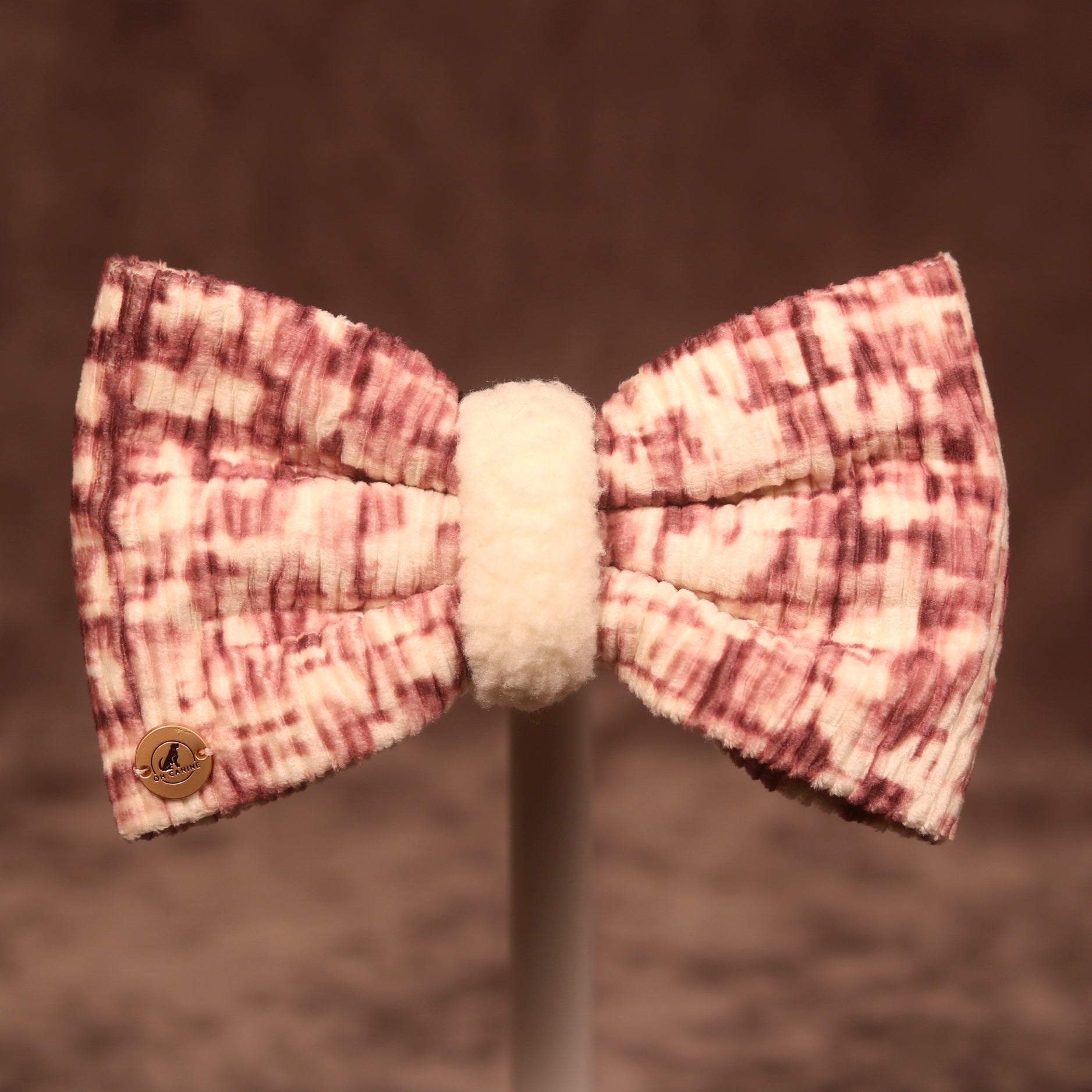 Plush Elegance with Sherpa Bow tie