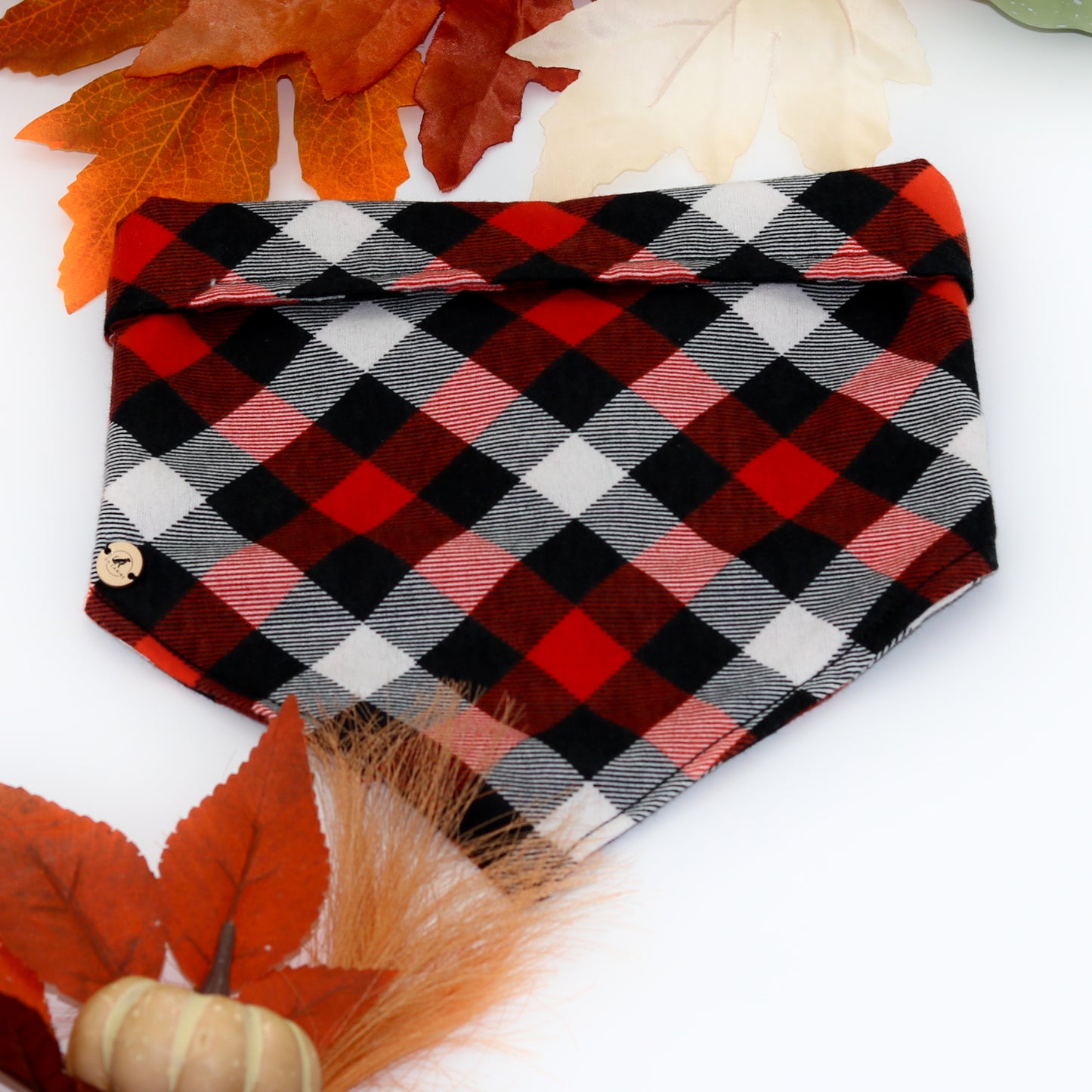 Red And Black Plaid Bandana