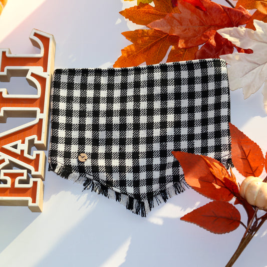 Black And White checkered Bandana