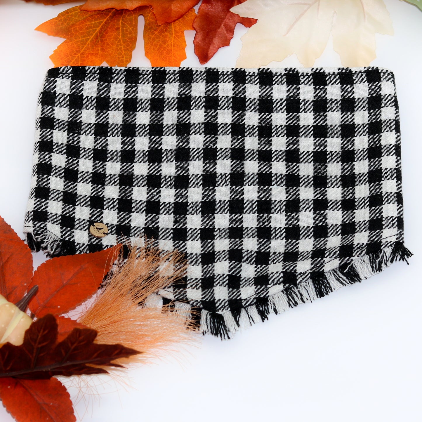 Black And White checkered Bandana