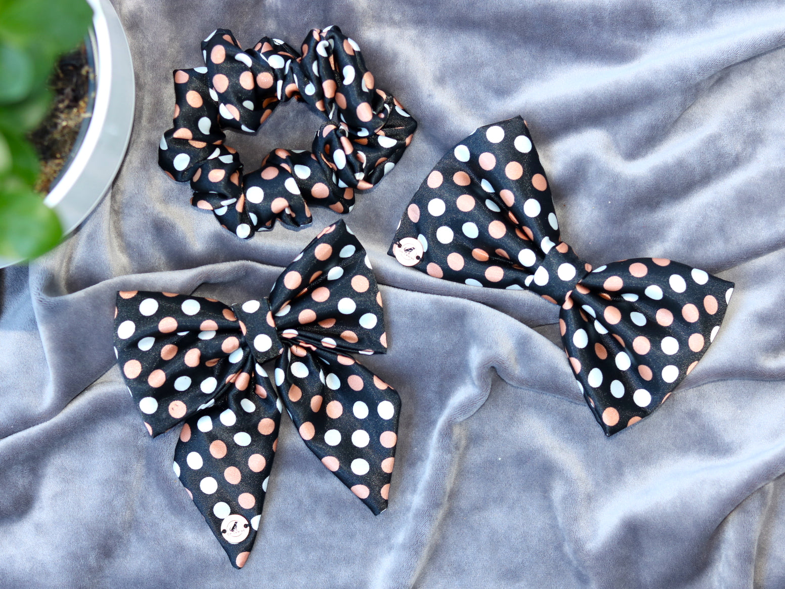 Retro Polkadot Bow, Sailor bow and Scrunchies