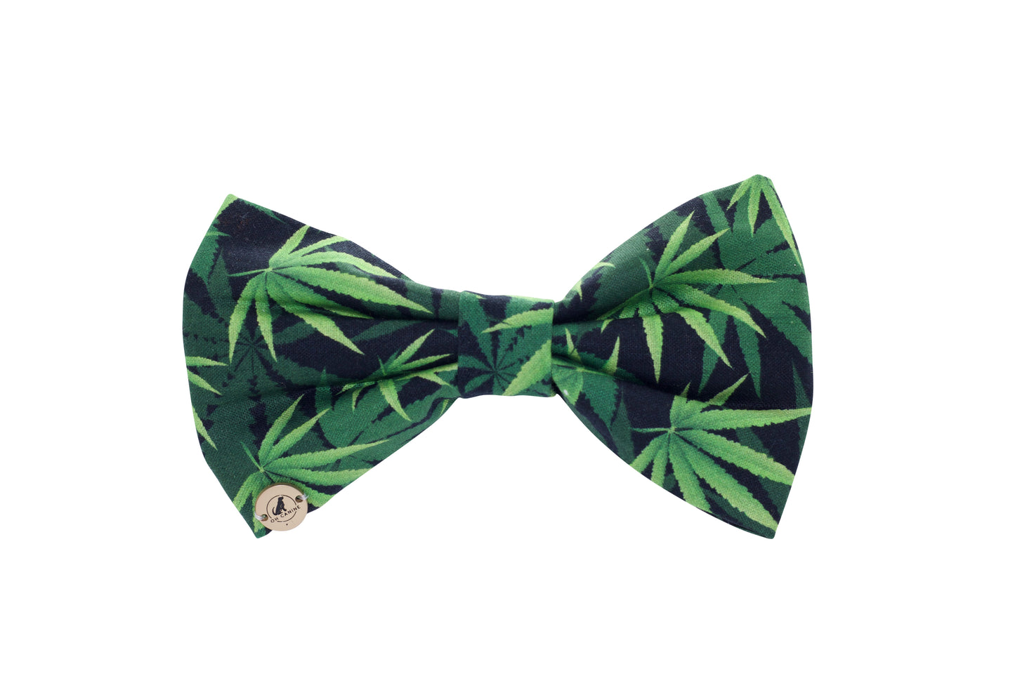 Personalized Marijuana Handmade Dog Collar bow tie