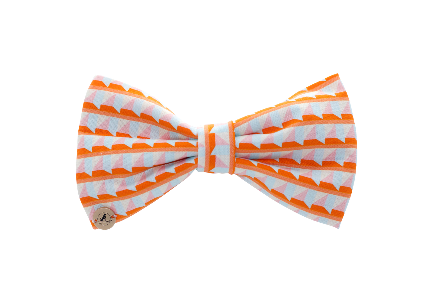 Personalized Orangina Handmade Dog Collar bow tie