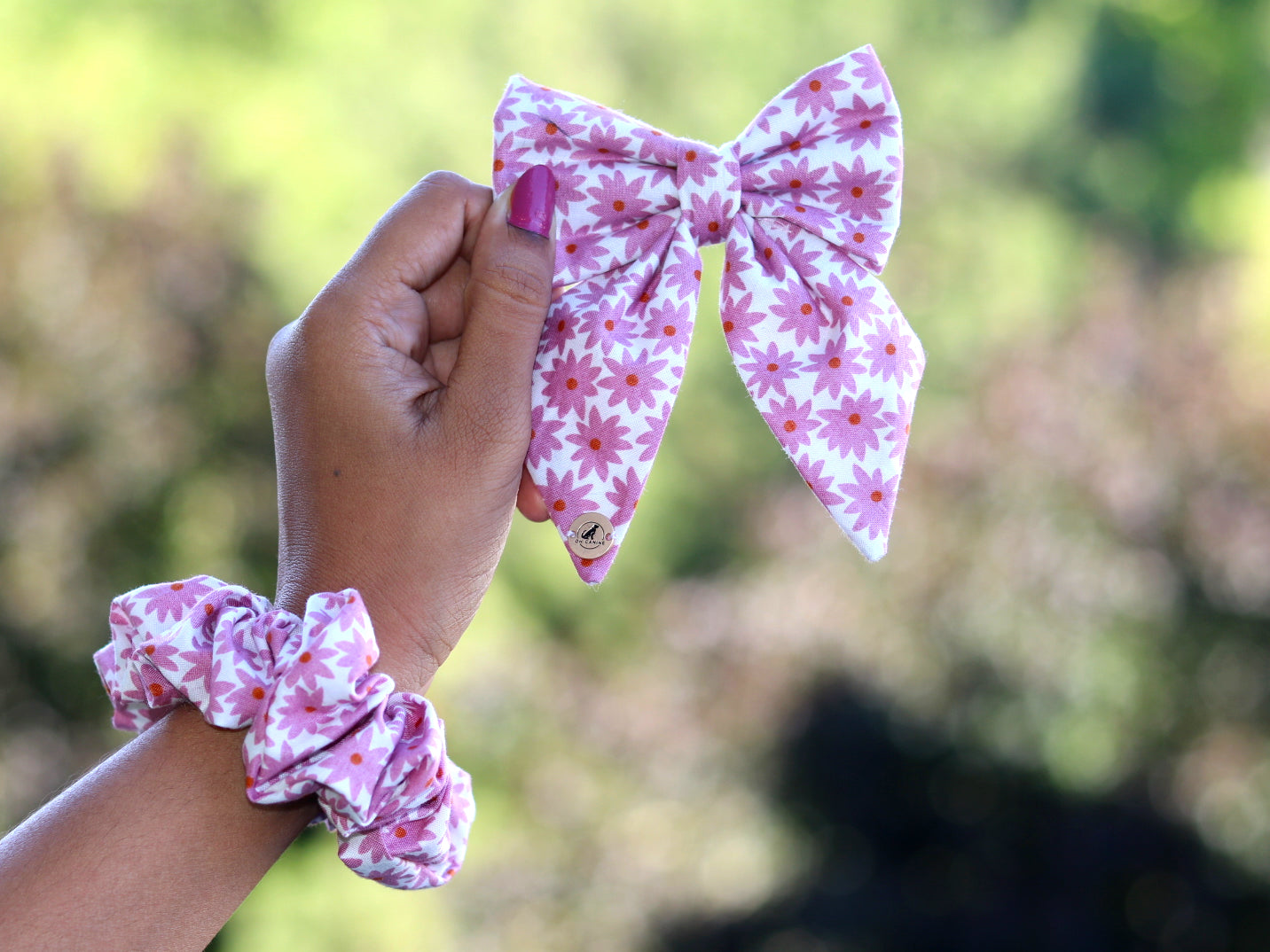 Pink Daisy Bow, Sailor bow and Scrunchies