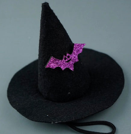 Black & Purple Witch Halloween hat for dogs (Copy)