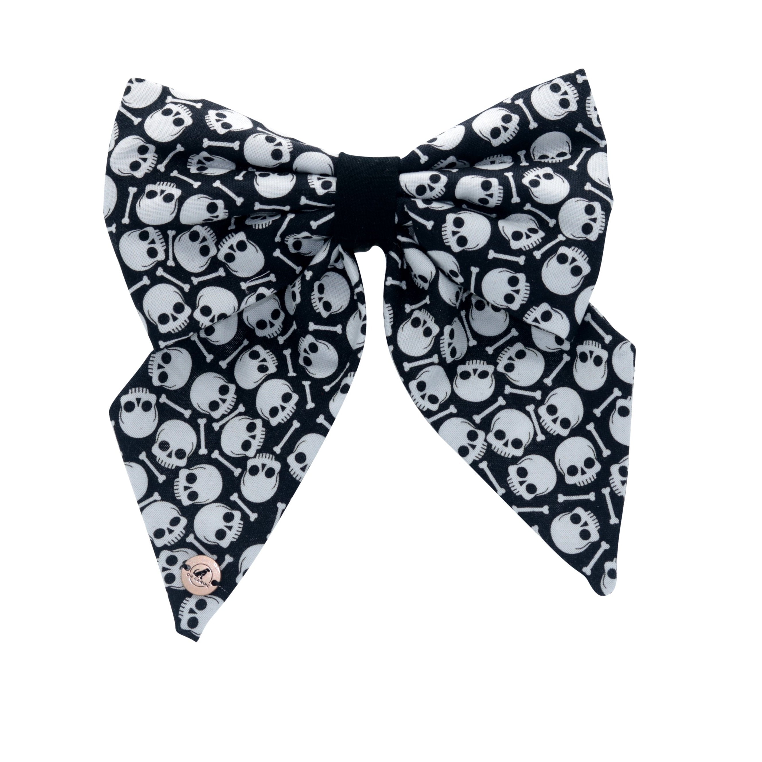 Skull Halloween Sailor Bow